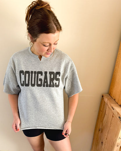 COUGARS Cut Sweatshirt Tee