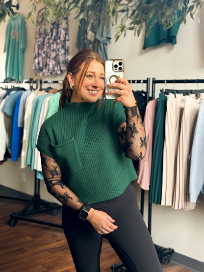 Emerald Knitted Top