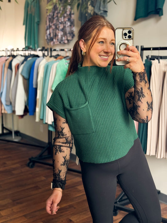 Emerald Knitted Top