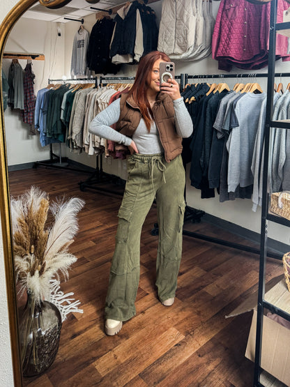 Olive Cargo-ish Pants