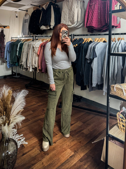 Olive Cargo-ish Pants