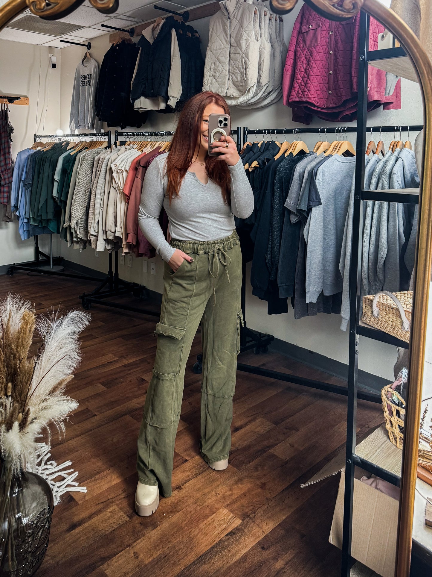 Olive Cargo-ish Pants